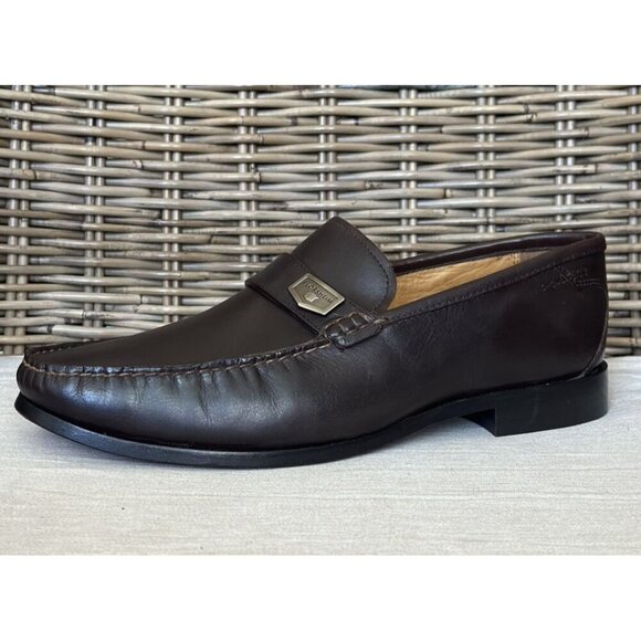 Florsheim Men's Size 9.5 3E Imperial Slip On Loafer Dark Brown Leather - Picture 1 of 10